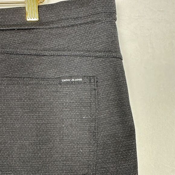 DKNY Jeans Leggings Women's XL Faux Leather Pockets Stretchy Fabric - Picture 6 of 11